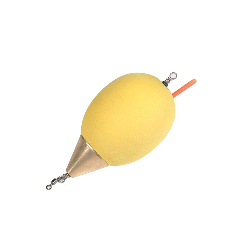 tronix EVA casting float 80 gram YELLOW brass weighted X 2 FLOATS. 