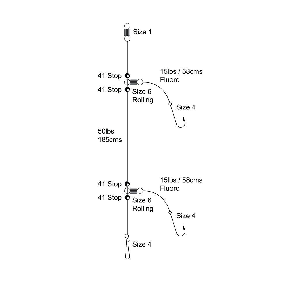 AXIA Boat Flapper Rig - Boat Rigs - Tronix Fishing