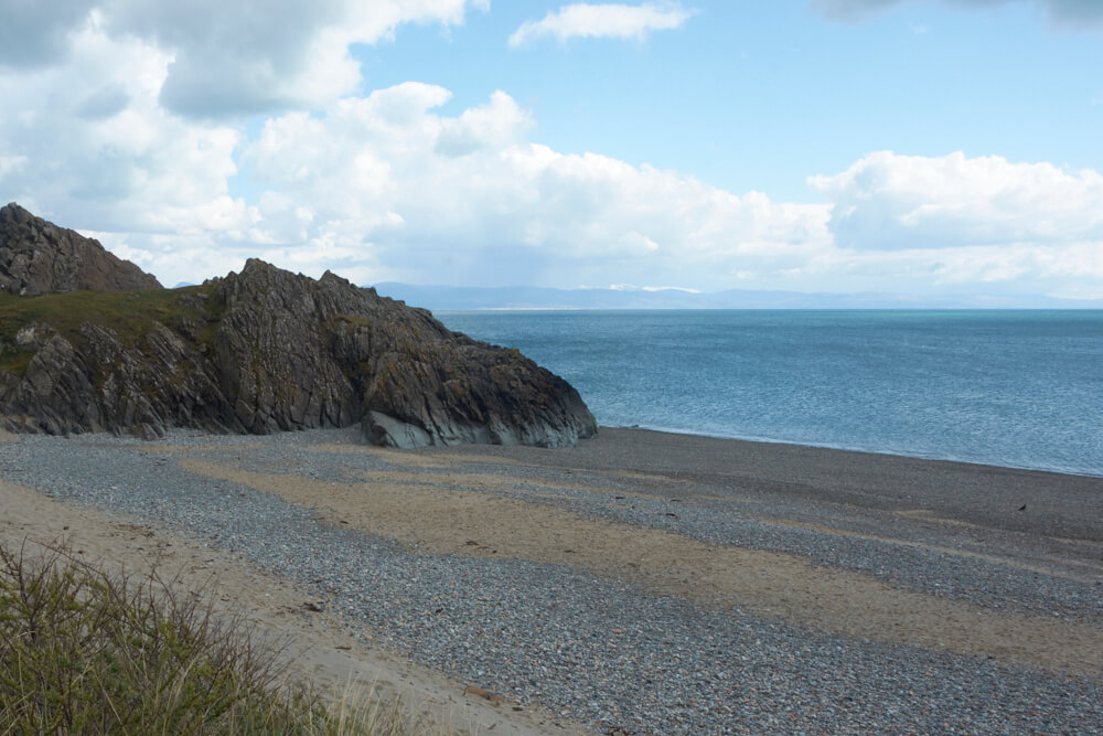 End of the beach can offer some features on featureless beaches